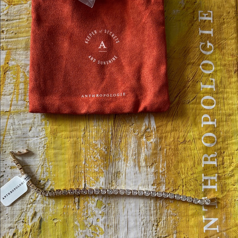 Anthropologie Circle Crystal Bracelet